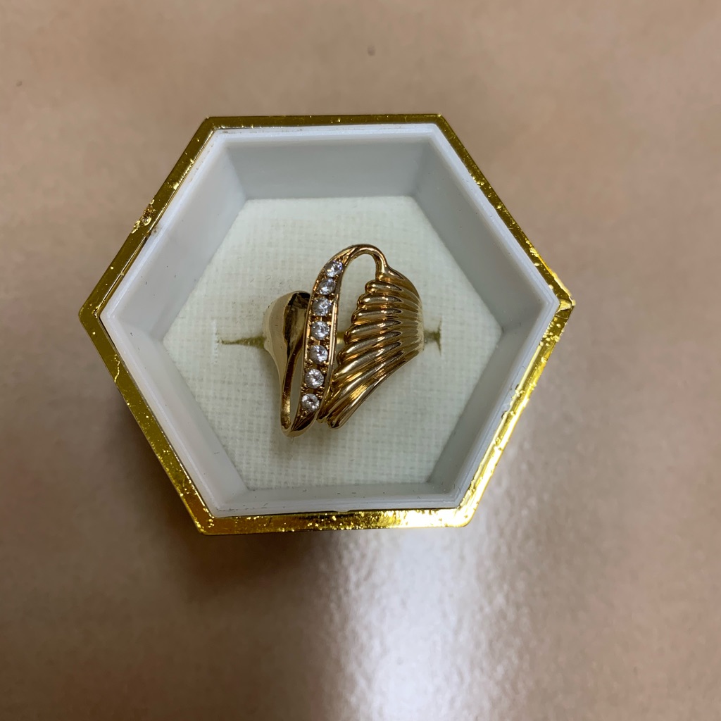 ***18k Solid Gold Ring Size:5***